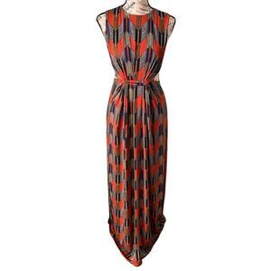 T-Bags Los Angeles Aztec Vibe Sexy Maxi Dress in Size XS